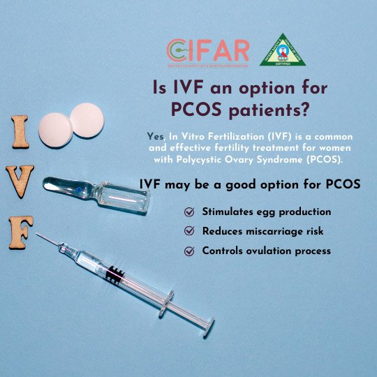 Is IVF an option for 
PCOS patients? 