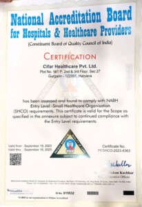 CIFAR IVF Centre-NABH Accredited